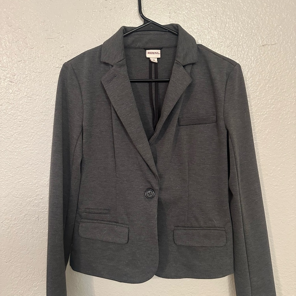 Medona Women's Charcoal Blazer